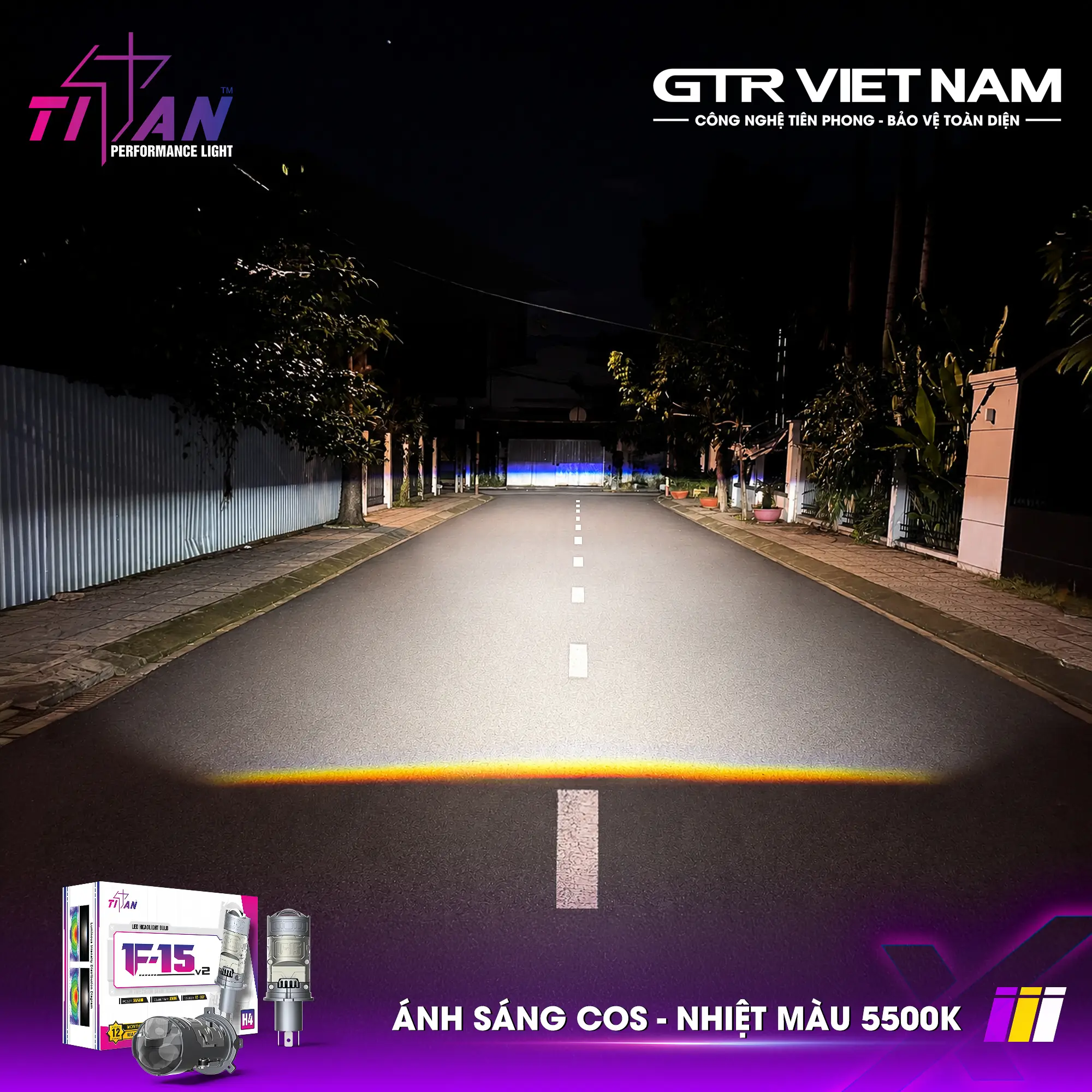 Bi LED Mini Titan Moto F-15 V2